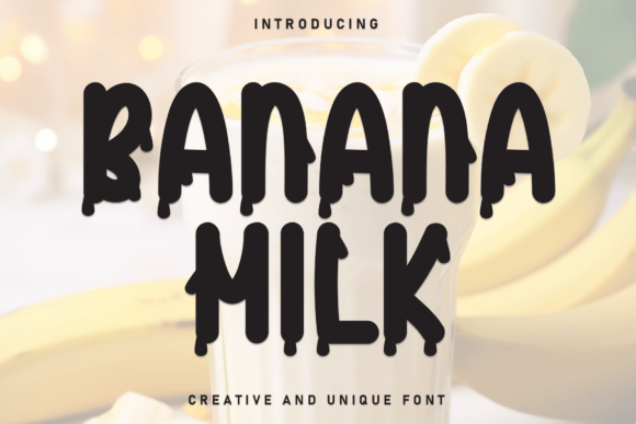 Banana Milk: A Playful Font for Modern Design Projects