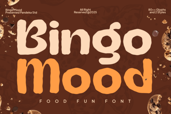Bingo Mood: A Playful Font for Food-Themed Designs