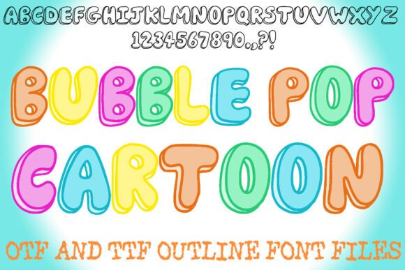 Bubble Pop Cartoon: A Playful Font with Practical Considerations