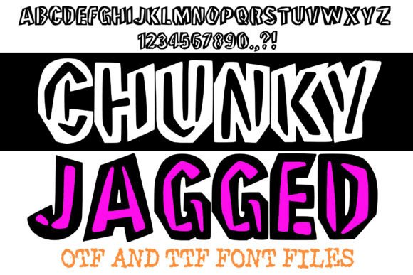 Chunky Jagged: A Bold Typeface for High-Impact Designs