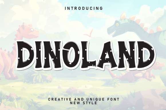 Dinoland: A Playful Font for Modern Design Needs