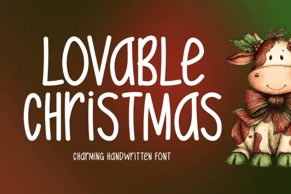 Discover the Festive Charm of Lovable Christmas Font