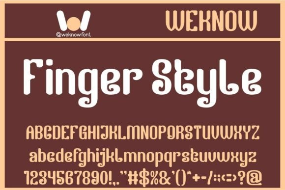 Finger Style: A Vintage Typeface with Creative Flair
