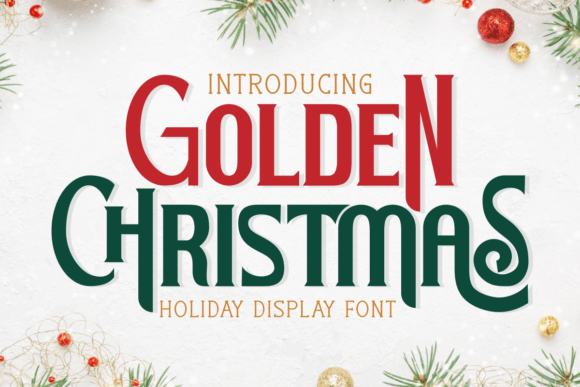 Golden Christmas Font: Elevating Holiday Designs with Elegance