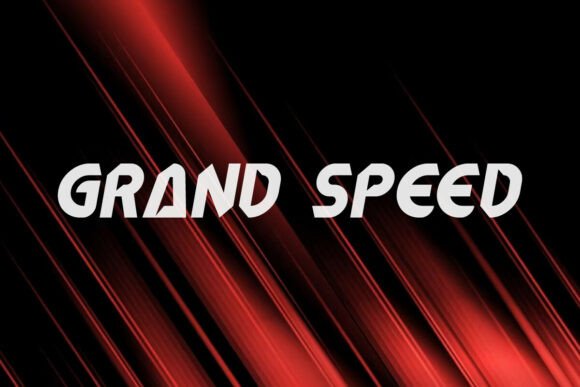 Grand Speed: A Bold Display Font for Dynamic Designs