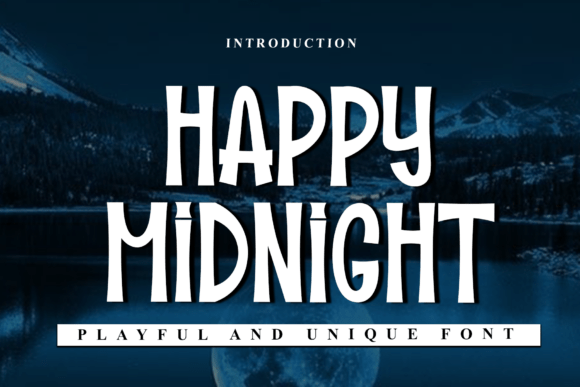 Happy Midnight: A Modern Display Font for Elegant, Personalized Design