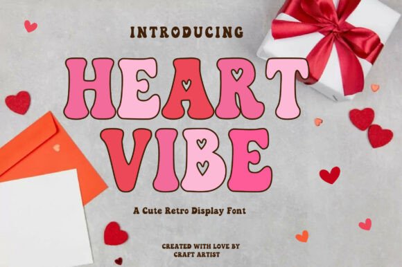 Heart Vibe: A Retro Font That Adds Love to Every Design