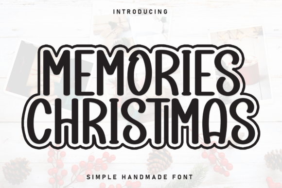 Memories Christmas: A Cheerful Typeface for Heartfelt Designs