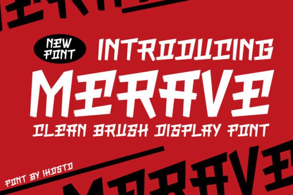 Merave: The Bold Brush Display Font for Modern Creatives