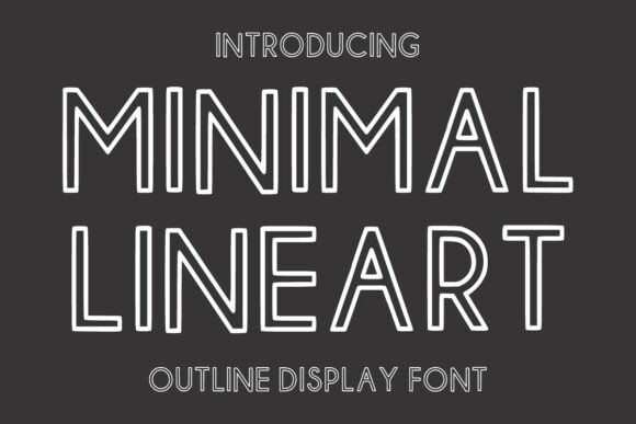 Minimal Line Art: A Versatile Font for Joyful Winter and Holiday Designs