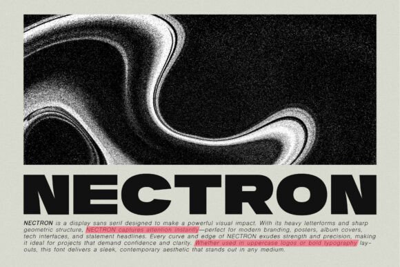 Nectron: The Bold Typeface for Impactful Design