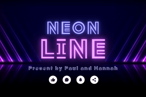 Neon Line: A Bold Font for Modern Design Projects