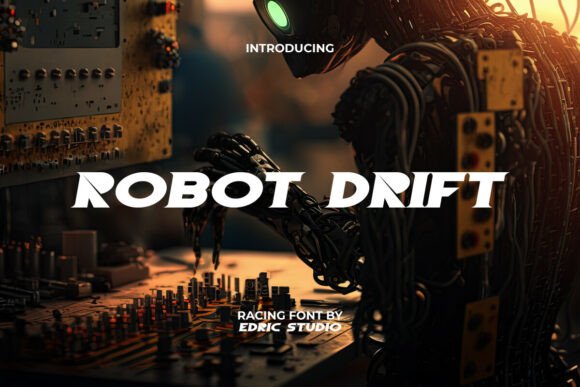 Robot Drift: The Futuristic Font Engineered for Speed, Style, and High-Tech Impact