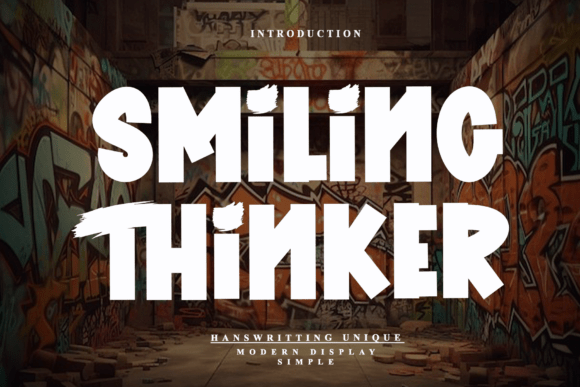 Smiling Thinker: A Dynamic Display Font for Bold Visual Statements