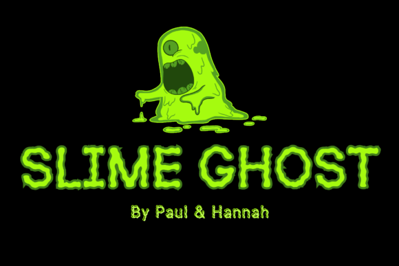 Spooky Typography with Slime Ghost