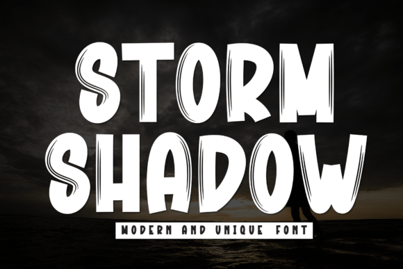 Storm Shadow: A Casual Display Font for Modern Design Projects